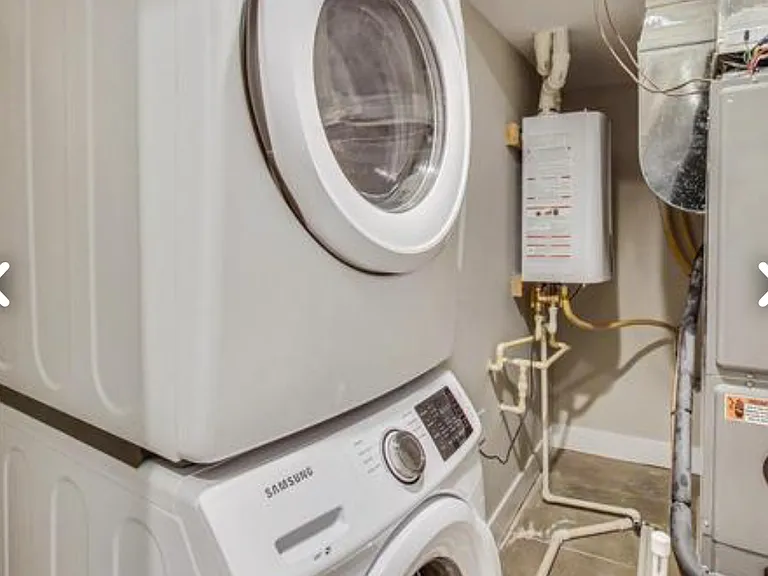 Laundry and dryer in unit