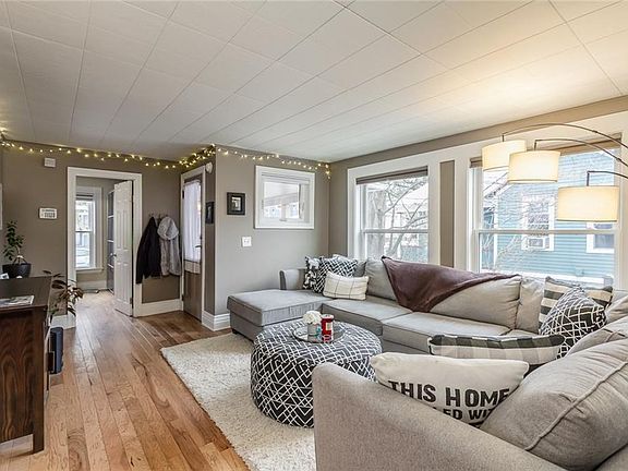 Living room view from the bathroom