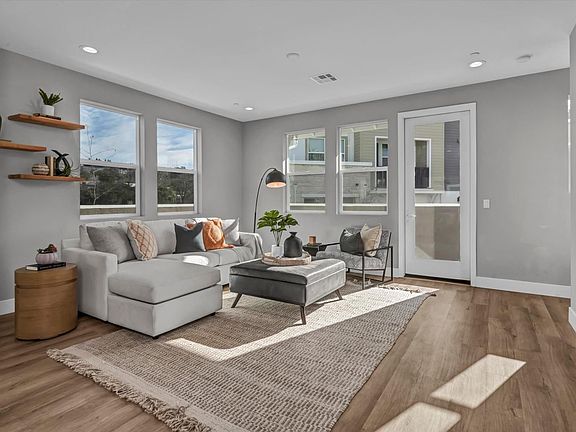 Living area with wrap-around balcony