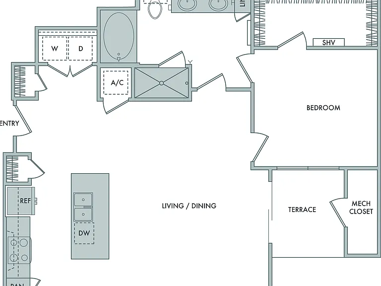 Marq at the Pinehills - F - 1 Beds - 1 Baths - 902 Sq. ft.