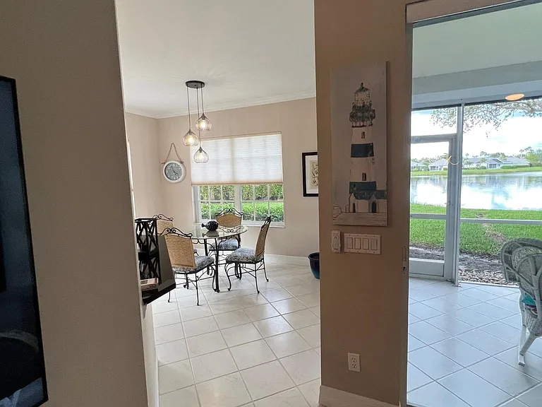 Den to kitchen and dinette/lanai