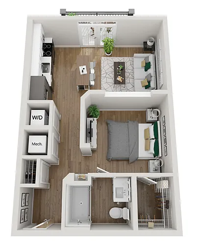 Floor plan 2A1 - Phase 2 Modern