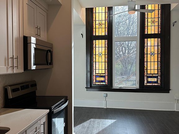 Magnificent lighting coming through the stained glass