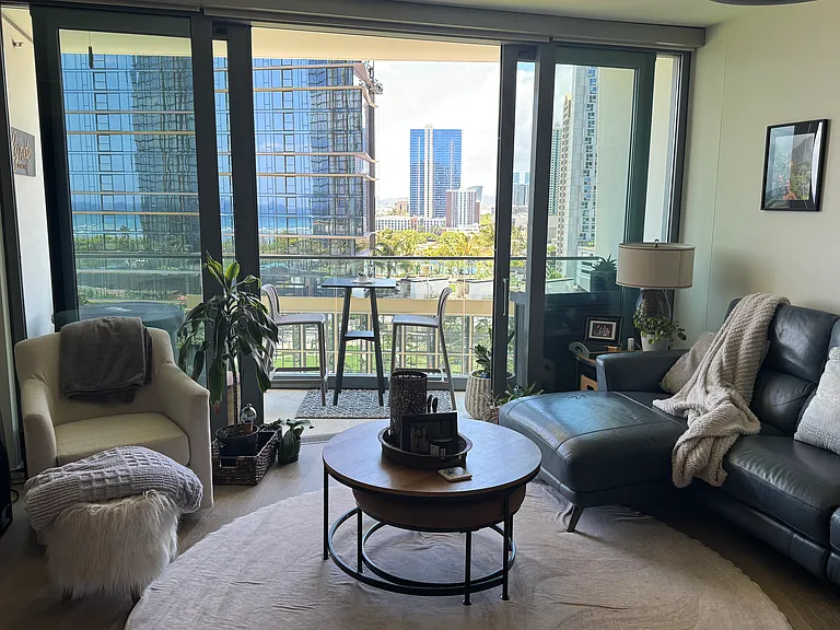 Living room with lanai