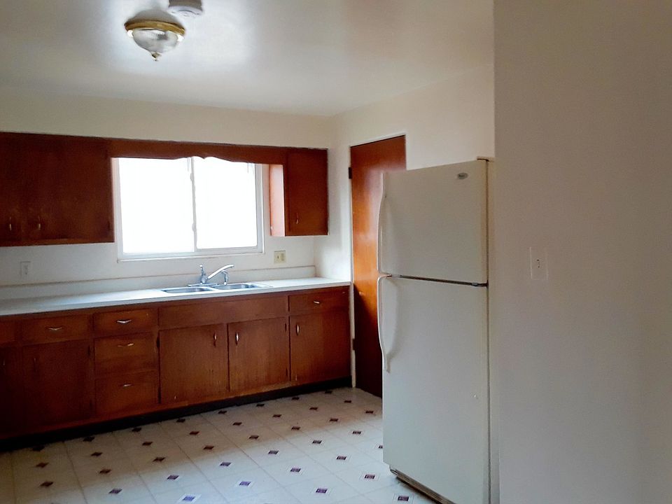 New refrigerator and lots of cabinets for storage