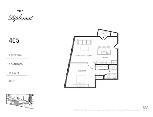 Floor plan 405
