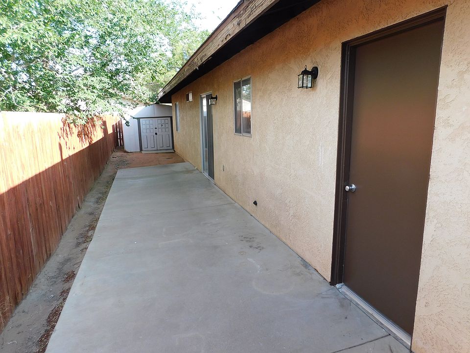 Fenced back yard