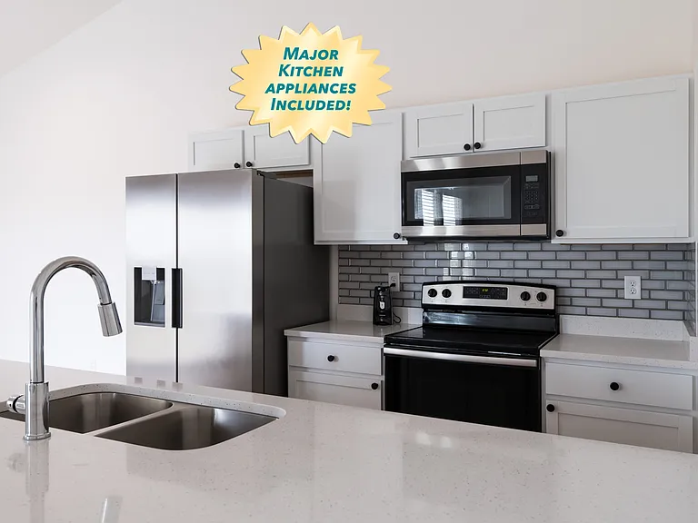 Kitchen. Dishwasher, Range, Refrigerator, Microwave included