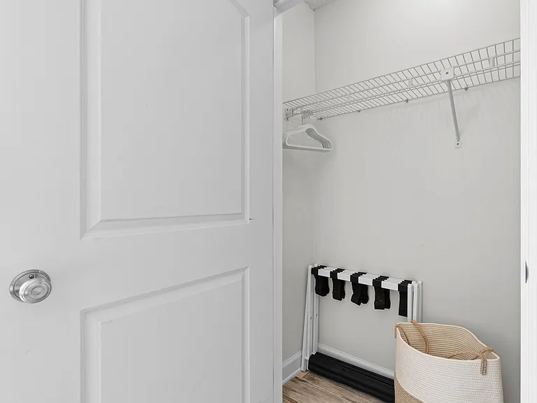 Each closet has luggage carriers and laundry bags for your use during your stay.