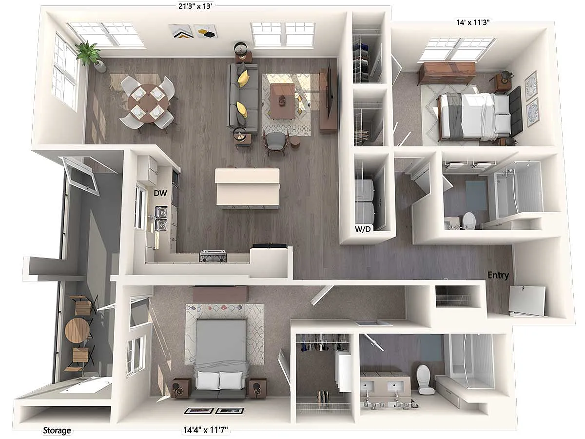Floor plan B6-1358