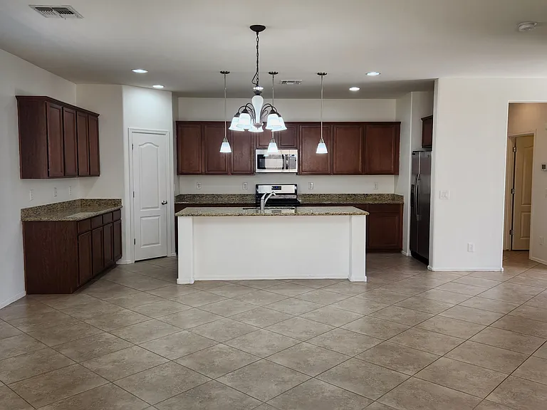 dining area and kitchen