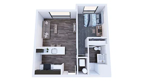 Floor plan 1X1 A