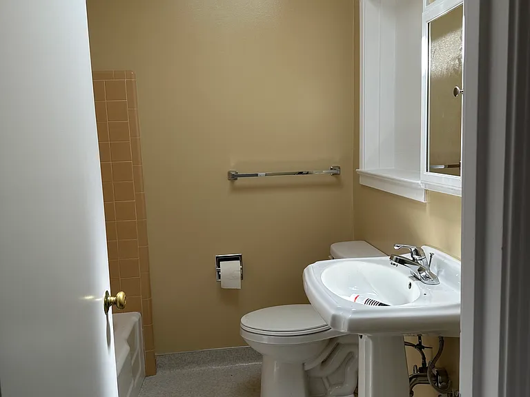 bathroom with shower/tub combo