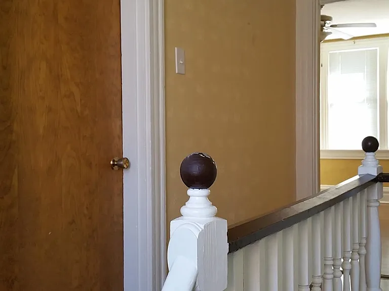 The two bedrooms are located on the 3rd floor at the top of the building.