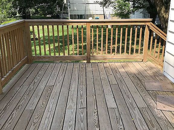 Back patio deck