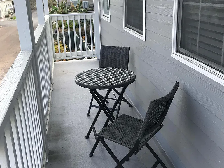 Deck overlooking Harmony
