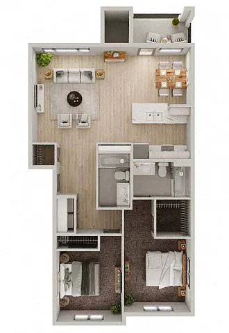 Floor plan 2X2 - D1
