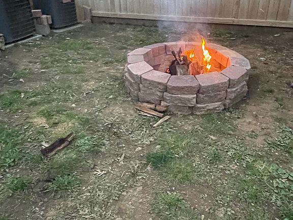 Firepit stays!