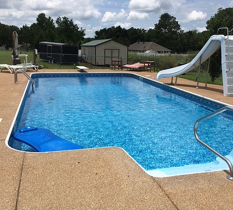 18x36 pool and 14x40 shop