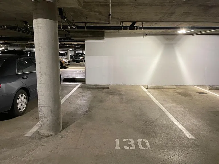 2 secured large parking spaces
