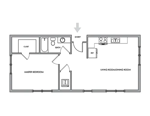 Floor plan 1X1