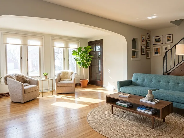 Furnishings: Unfurnished (staged photos are for layout visualization only)
