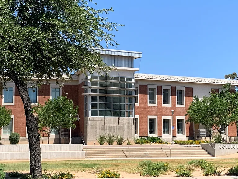 Phoenix College across the street