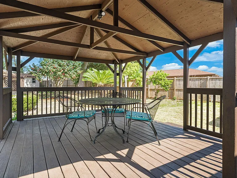 Enjoy the birds, wildlife, reading, dinner, or morning coffee on the covered deck.