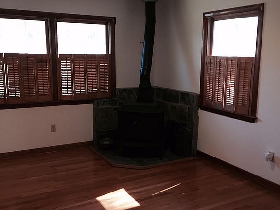 Wood stove in Living room