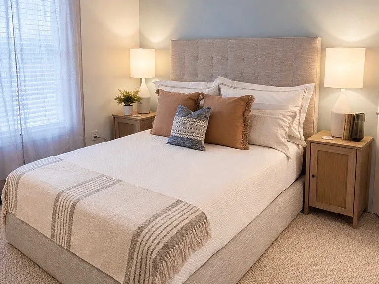 Model Home Master Suite - Fieldston Breeze Accent Wall