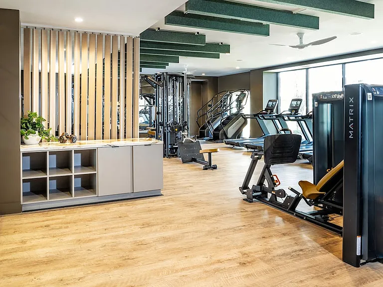 Fitness center with strength and cardio equipment