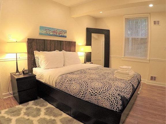 Bedroom with full-sized window