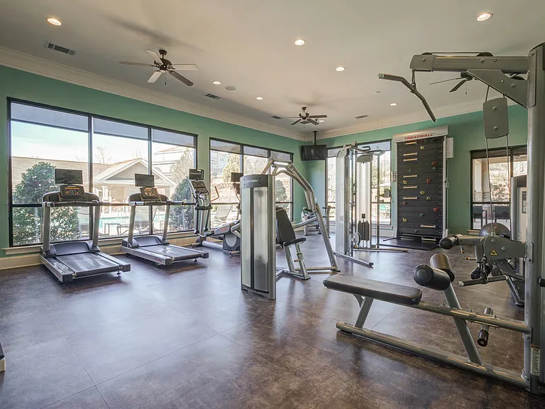 Fitness Center with Cardio and Strength Machines