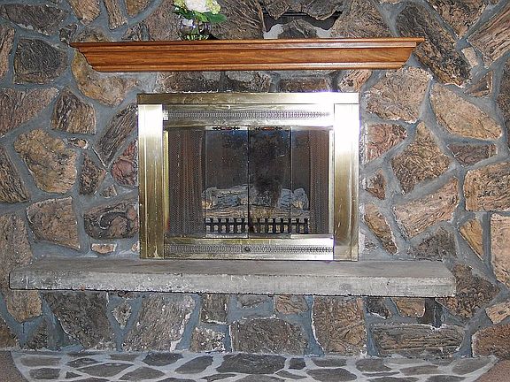 Rock Fireplace