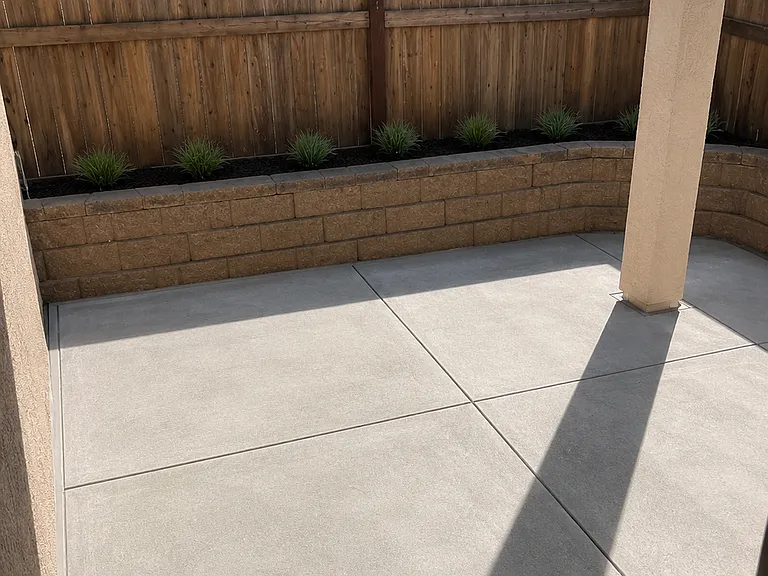 Rear private patio