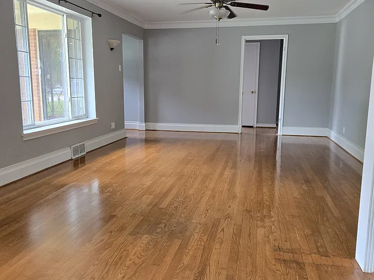 This is the front living area. I'm standing in the dining area taking the photo looking at the living area.