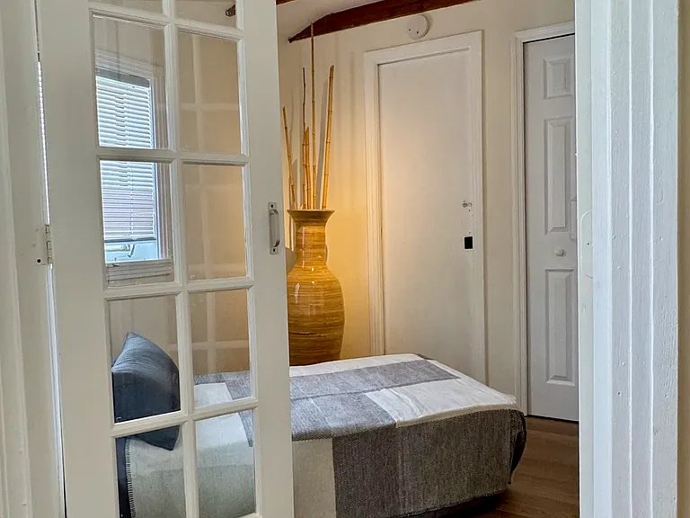 Cozy Sofa bed shown in "ready to rest" mode!
