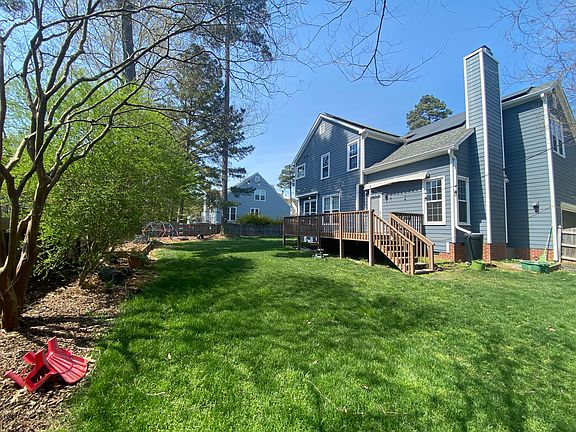 Backyard side view of house