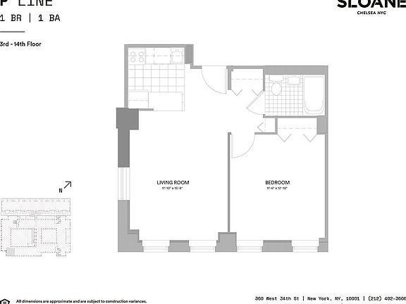2nd image of 360 W 34th St APT 6P