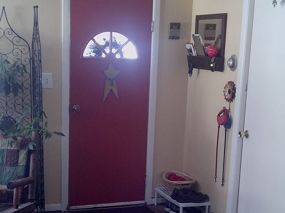 Front door, bedroom door