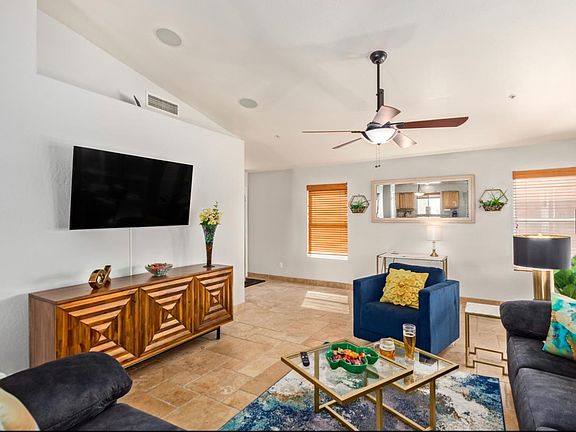 Living room with elegant design and welcoming colors