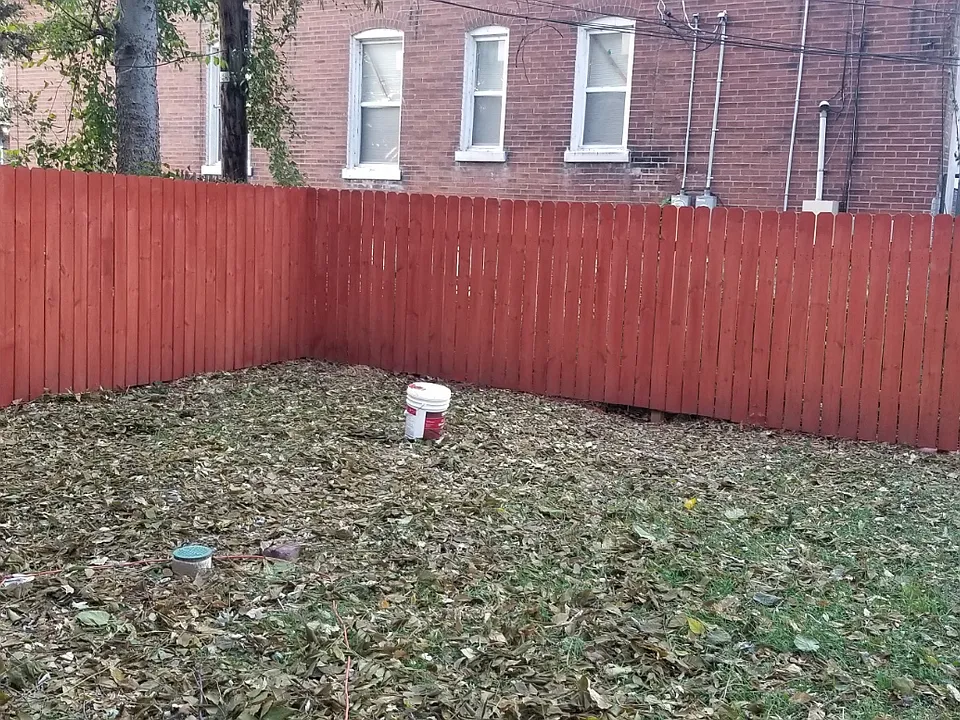 Large fenced in back yard
