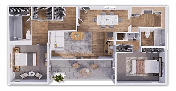 Floor plan West Mid B4