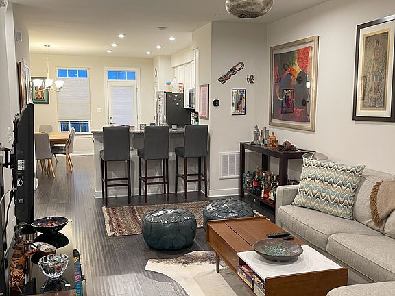 1st Floor view of living room and kitchen