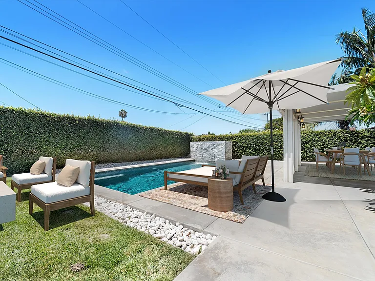staged backyard