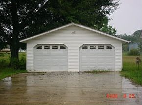 2 Car Garage with Shop Area