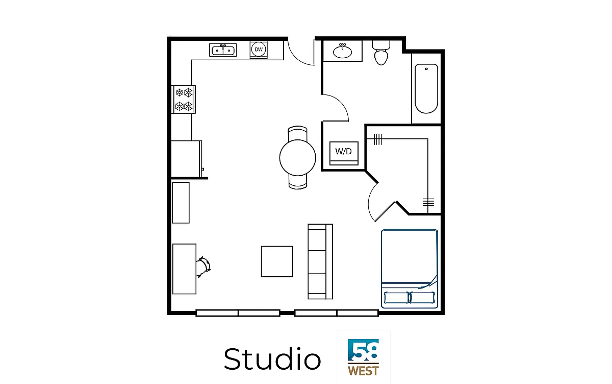 Floor plan Studio
