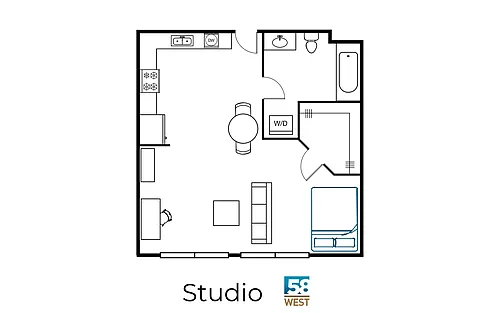 Floor plan Studio