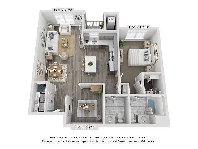 Floor plan 1BS
