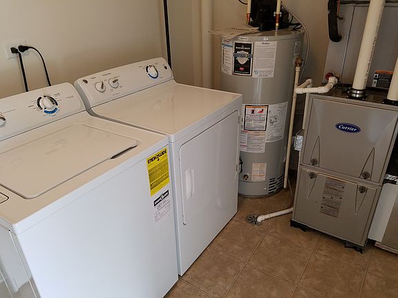 12 mo old washer and dryer included with unit.